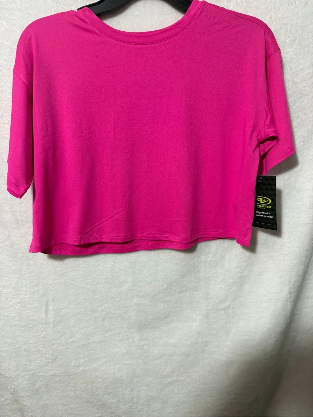 Women's Hot Pink Cropped Tee